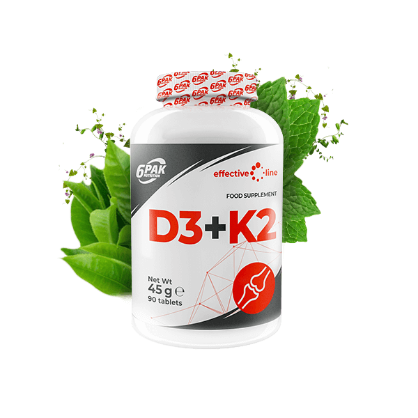 6PAK - Effective Line D3+K2 - 90 Tablets