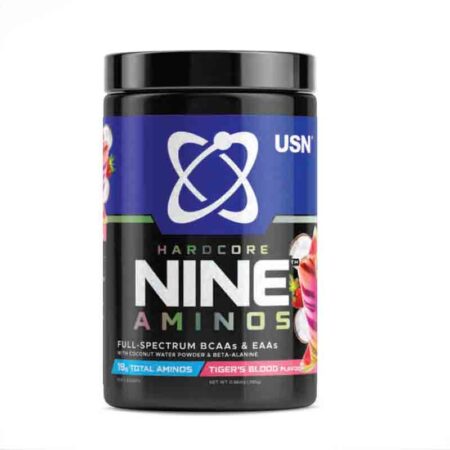 USN Hardcore Nine Aminos, Ultimate Workout Hydration, BCAA & EAA Electrolyte Drink 330gr