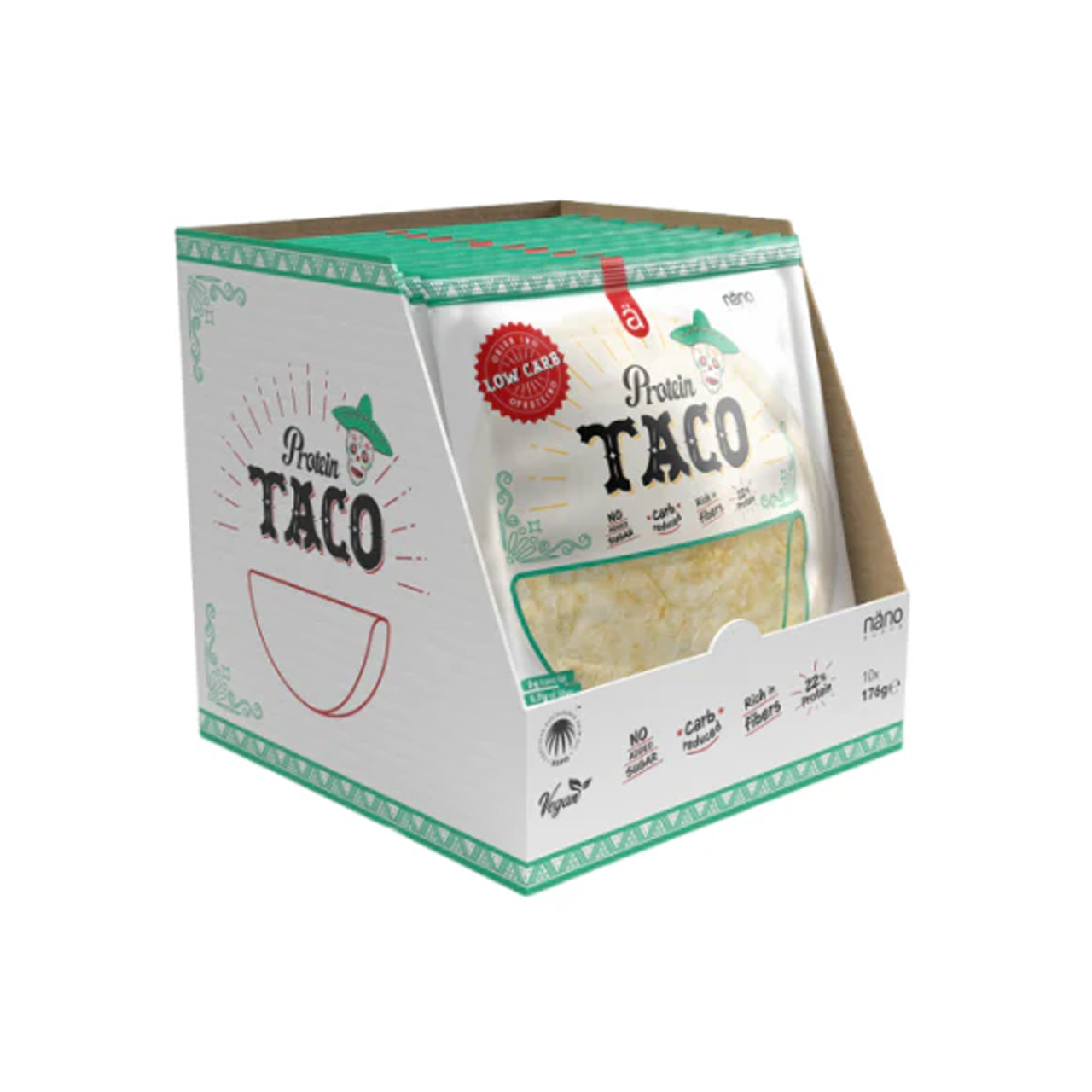 NANO SUPPS PROTEIN TACO (8 Tacos Per Pack) 176gr - Image 2