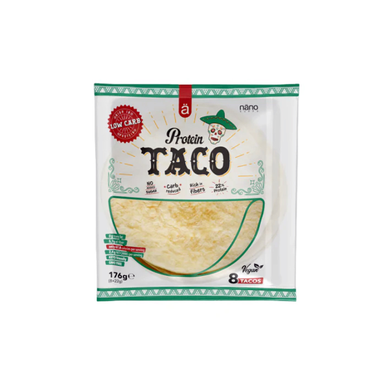 NANO SUPPS PROTEIN TACO (8 Tacos Per Pack) 176gr