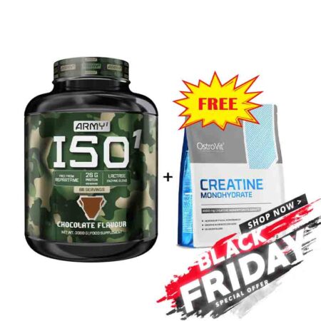 ARMY 1 ISO ZERO 2000G - 66 SERVINGS + OstroVit Creatine Monohydrate 300 g