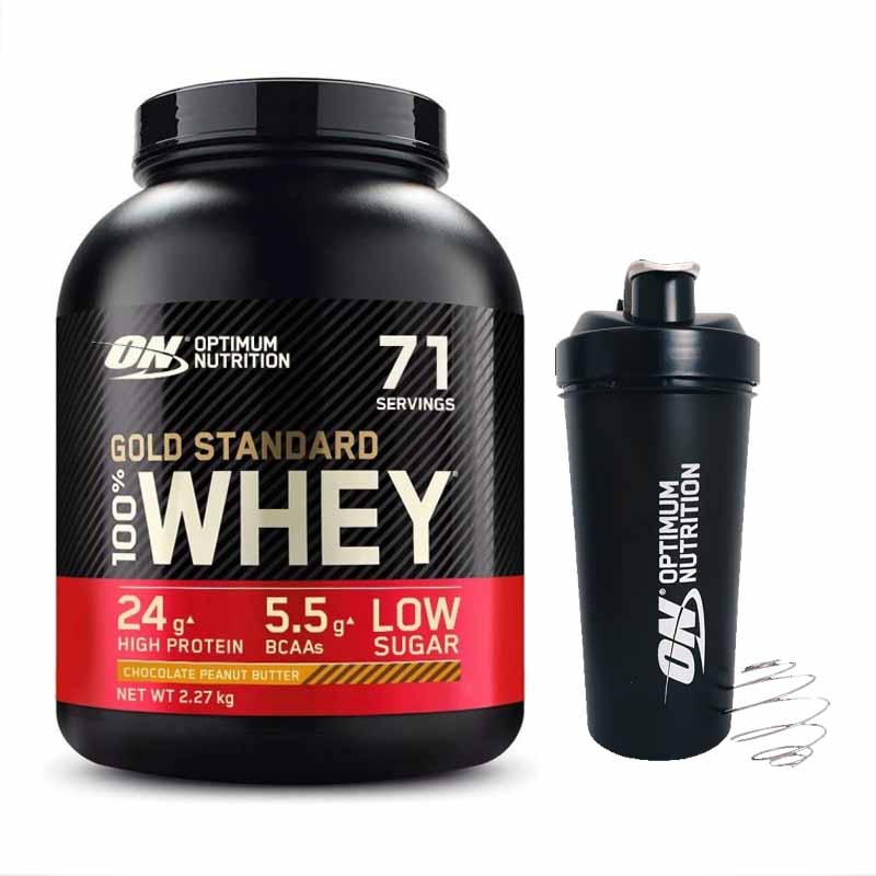 Optimum Nutrition - 100% Whey Gold Standard 2.27kg + FREE Shaker