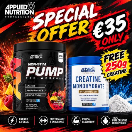 APPLIED NUTRITION - ABE PUMP - ZERO STIM PRE-WORKOUT 500G (40 servings)