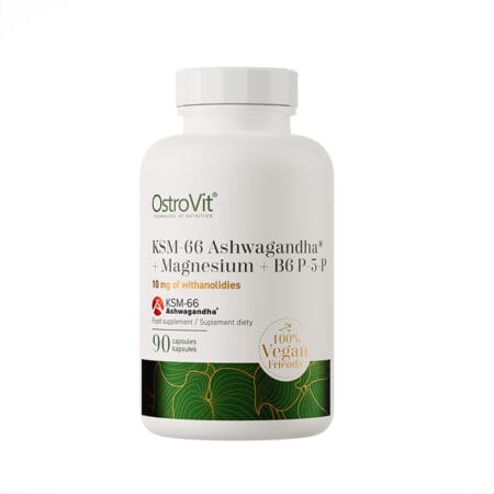 OstroVit KSM-66 Ashwagandha® + Magnesium + B6 P-5-P VEGE 90 capsules