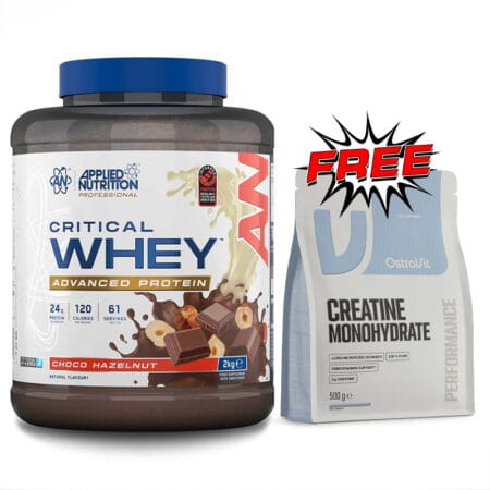 Applied Nutrition Critical Whey Protein 2KG + OstroVit Creatine Monohydrate 500 g FREE!