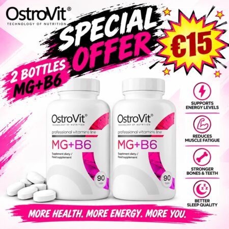 2 X OstroVit Mg + B6 90 tablets