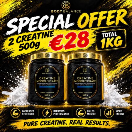 BODY BALANCE NUTRITION - Creatine Monohydrate 500gr - Unflavored  x 2