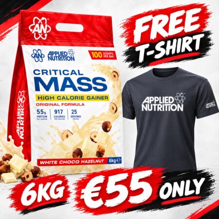 APPLIED NUTRITION - CRITICAL MASS ORIGINAL 6KG + FREE T-SHIRT