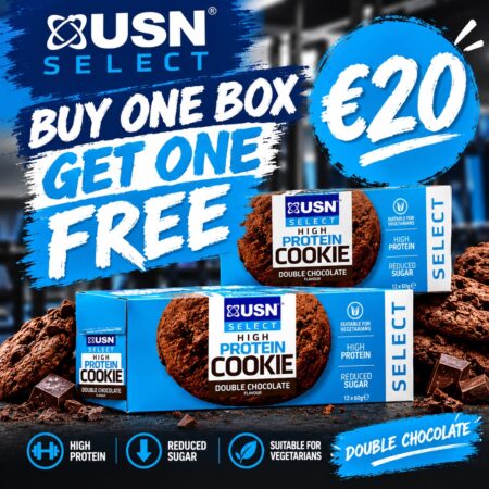 12 x USN Trust Select Protein Cookies 60g - Buy 1 Box + Get 1 FREE exp.date 17/1/2027